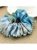 Pure Hand Worked Headdress Flower Imitated Pearl Scrunchies