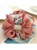 Lovely Rhinestone Bowknot Headdress Flower Printing Scrunchies