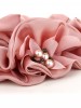 Exuqisite Hand Made Chiffon Pearl Cloth Art Scrunchies
