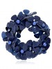 Exquisite Hand Worked PU Leather Flowers Headdress Flower Scrunchies
