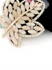 Beautiful Maple Leaves Diamond Inlaid Opal Scrunchies For Women