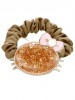 Exquisite Crystal Beads Kitten Shape Headdress Flower Scrunchies