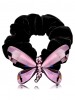 Unique Acrylic Rubber Band Crystal Butterfly Scrunchies