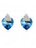 Fashionable Heart Of Ocean Crystal Earrings