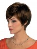 Lace Front Synthetic Cropped Wig With Asymmetric Fringe