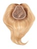 Medium Synthetic Hair Wavy Blonde Monofilament Hairpieces