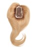 Wavy Auburn Remy Human Hair Hairpieces for Women