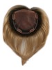 Mono Straight Brown Synthetic Hair Women's Hairpieces