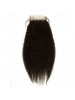 Yaki Black Remy Human Hair Lace Closure/ Hairpieces