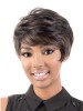Capless Wavy Short Brown Synthetic Wig