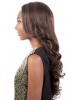 Capless Long Wavy Brown Synthetic Wig