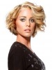 Full Lace Wavy Blonde Synthetic Short Hair Wig