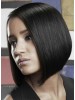 Medium Lace Front Straight Remy Human Hair Wig