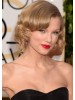 Taylor Swift Medium Lace Front Blonde Wavy Remy Human Hair Wig