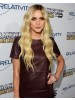Ashlee Simpson Long Lace Front Blonde Wavy Remy Human Hair Wig