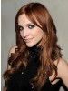 Ashlee Simpson Long Lace Front Brown Wavy Remy Human Hair Wig