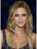 Ashlee Simpson Long Lace Front Blonde Curly Remy Human Hair Wig