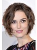 Keira Knightley Short Lace Front Wavy Remy Human Hair Wig