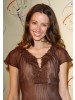 Amy Acker Lace Front Long Remy Human Hair Wavy Wig
