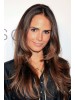 Jordana Brewster Lace Front Long Remy Human Hair Straight Wig