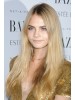 Cara Delevingne Lace Front Long Remy Human Hair Straight Wig
