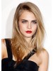 Cara Delevingne Full Lace Long Remy Human Hair Straight Wig
