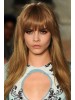 Cara Delevingne Capless Long Remy Human Hair Straight Wig
