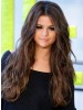 Selena Gomez Lace Front Long Synthetic Curly Wig