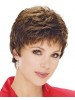 Capless Straight Short gray Synthetic Hair Wig