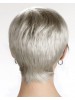 Capless Short Straight gray Synthetic Hair Wig