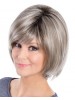 gray Capless Short Synthetic Hair Wig