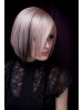 Short Straight Grey Lace Front Synthetic Hair Wig