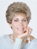 Short Capless Curly gray Synthetic Hair Wig