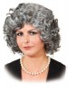 Capless Grey Short Curly Synthetic Hair Wig