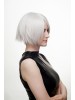 Lace Front Grey Short Straight Synthetic Hair Wig
