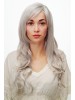 Full Lace Grey Long Wavy Synthetic Hair Wig