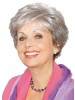 Lace Front Grey Short Wavy Synthetic Hair Wig