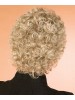 Capless Short Curly Grey Synthetic Hair Wig