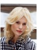 Easy Medium Layered Hairstyles With Wavy Blonde Hair Wig