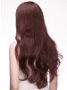 Sleek Brown Wavy Remy Human Hair Long Lace Front Wig