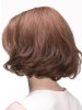 Auburn Wavy Remy Human Hair Short Lace Front Bob Wig