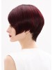 Auburn Straight Remy Human Hair Short Lace Front Wig