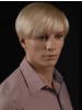 Capless Short Synthetic Hair Blonde Straight Wig