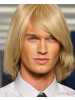 Capless Short Blonde Straight Synthetic Hair Wig