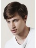 Brown Side-parting Straight Mens Hairstyle Wig