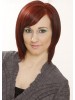 Round Layers Red Style Tapered Front Wig