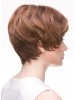 Wavy Brown Synthetic Hair Short Capless Wig