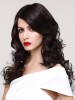 Sleek Black Wavy Synthetic Hair Long Lace Front Wig