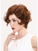 Brown Wavy Synthetic Hair Short Lace Front Wig