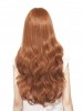 Capless Wavy Brown Long Synthetic Hair Wig